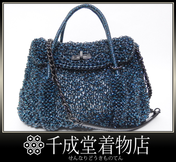 千成★美品 アンテプリマ ワイヤーバッグ ルッケット チェーン