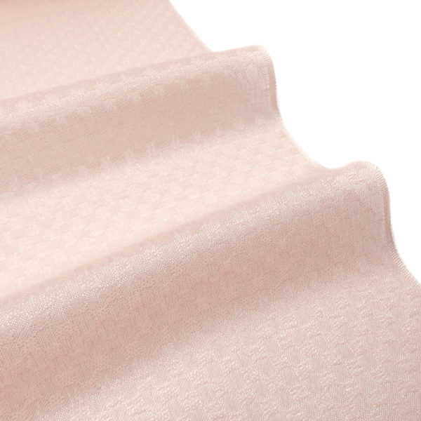 勝山さと子 「おぼろ市松」羽尺 千成堂着物店 別注 モーブピンクの透け感