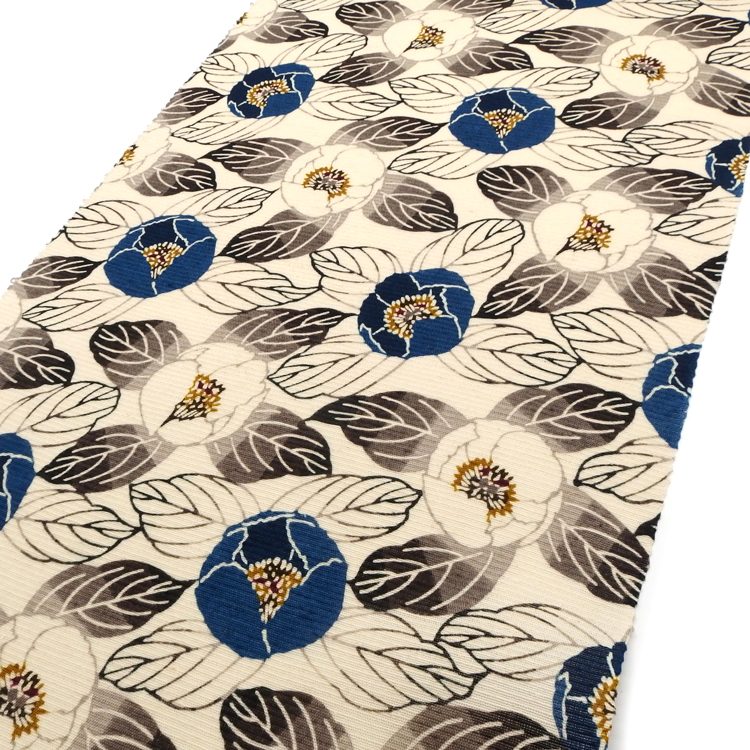 武村小平 別注 ヤマシャクヤクの名古屋帯の柄部分