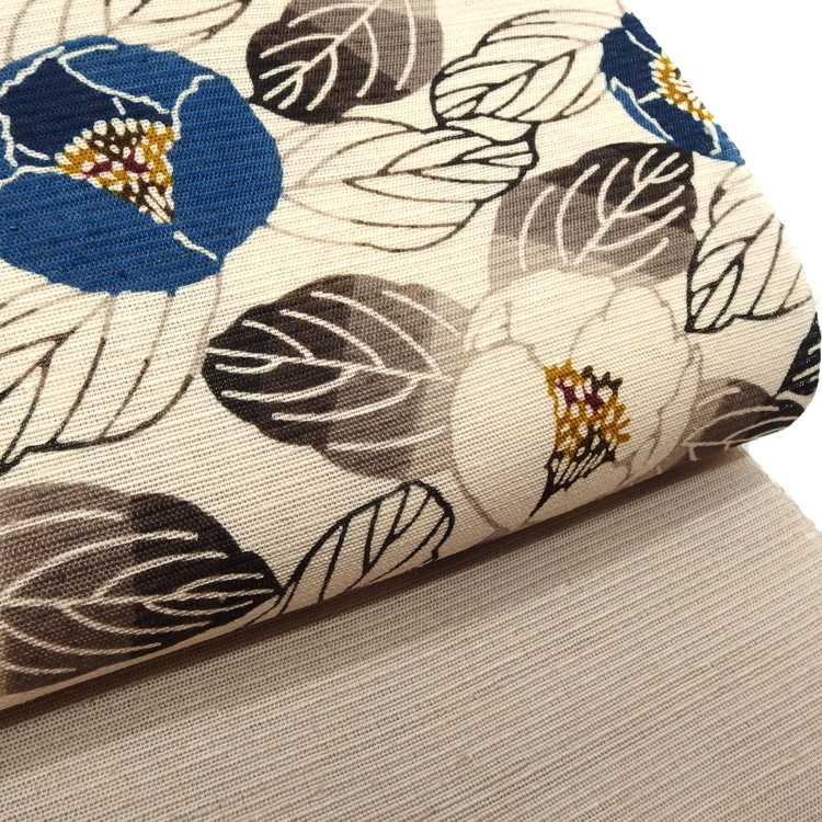 武村小平 別注 ヤマシャクヤクの名古屋帯の垂れ