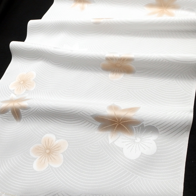 桂商店の長襦袢 波と楓 千成堂別注のアップ