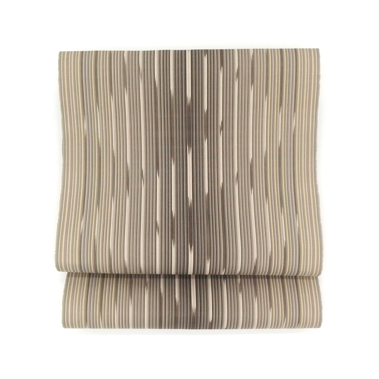 遠藤聡子 「微睡（まどろみ）千成堂別注」 小倉織絣入帯のお太鼓