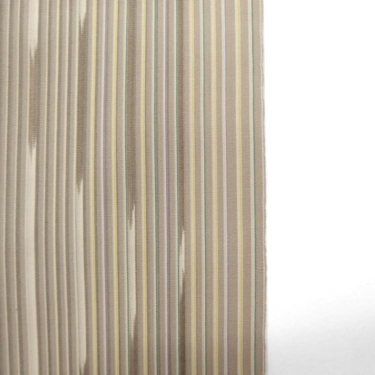 遠藤聡子 「微睡（まどろみ）千成堂別注」 小倉織絣入帯の柄アップ