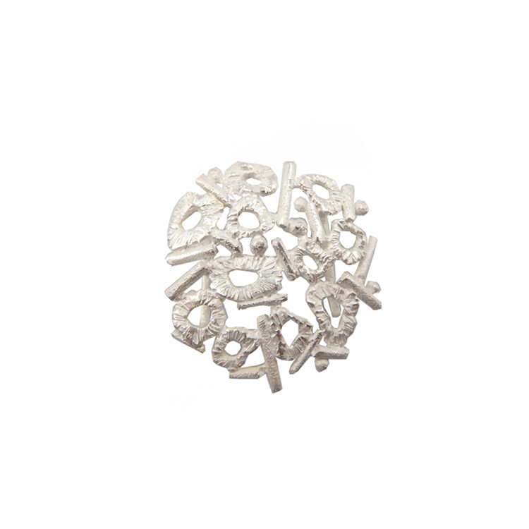 桑山明美(aei) 帯留 「アジサイと雫」千成堂着物店 別注