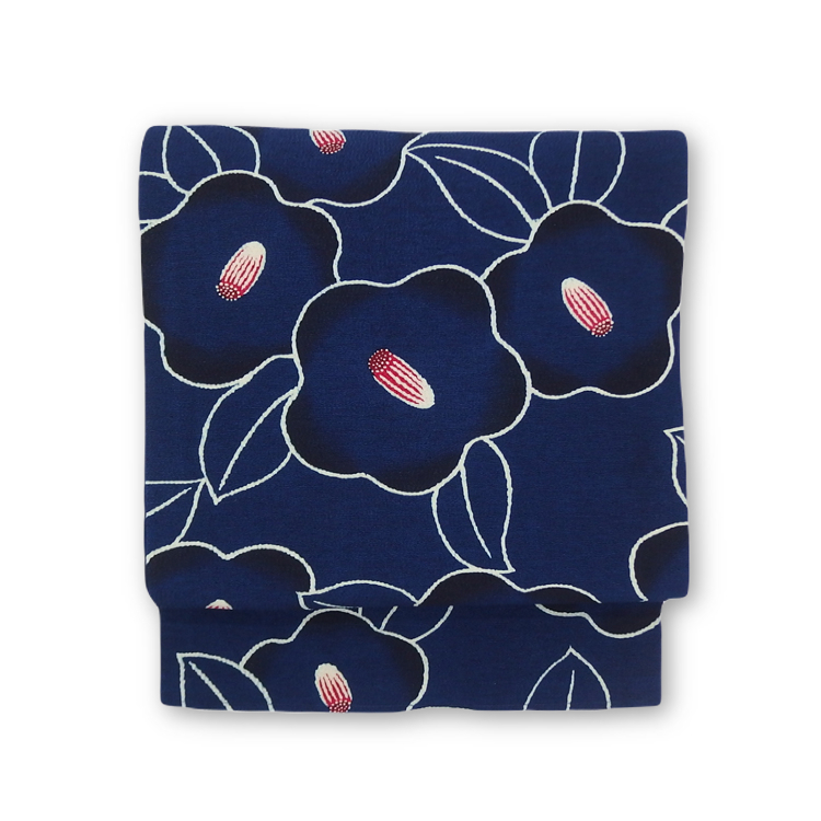 浦野理一 「椿」 九寸名古屋帯