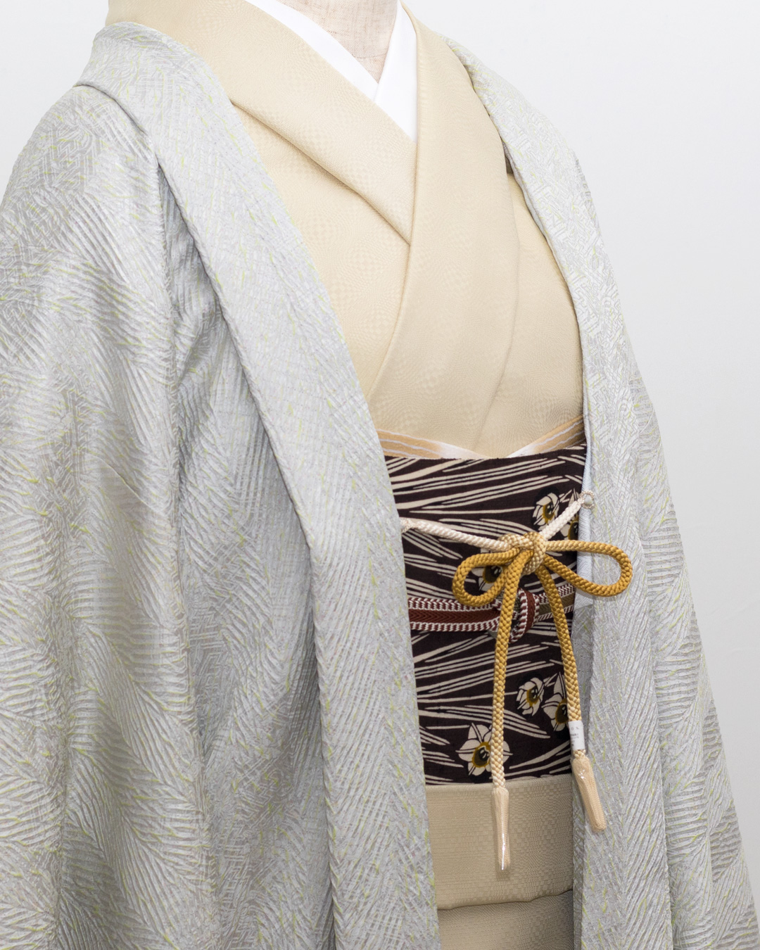 千成堂オリジナルの羽織と羽織紐のコーディネート