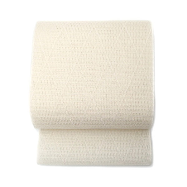 北村武資（織匠北むら） 「上品羅」 夏帯 八寸名古屋帯 白よごし